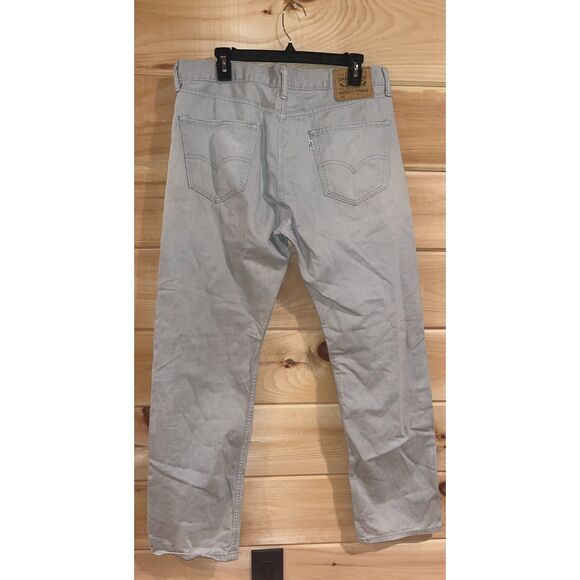 Men's Levi's 505 Beige Pants - Picture 4 of 6